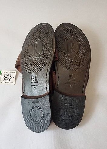 Milanodan deri terlik Sandalet - Görsel 7