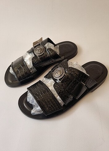 İtalyan Marka özel deri Sandalet Terlik - Görsel 3