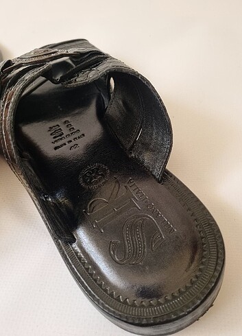 İtalyan Marka özel deri Sandalet Terlik - Görsel 6