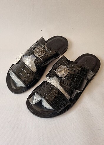 İtalyan Marka özel deri Sandalet Terlik - Görsel 10