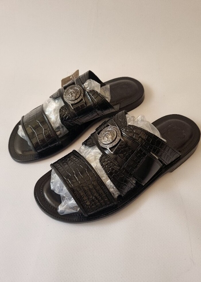 İtalyan Marka özel deri Sandalet Terlik - Görsel 3