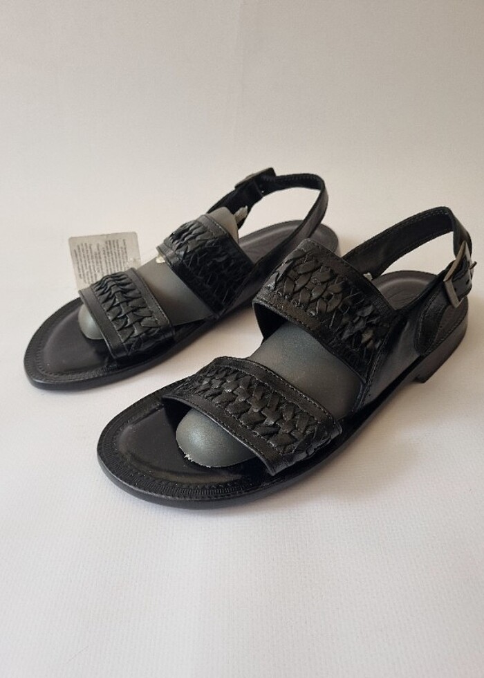 El yapimi gerçek deri Sandalet - Görsel 2