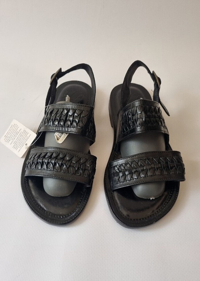 El yapimi gerçek deri Sandalet - Görsel 3