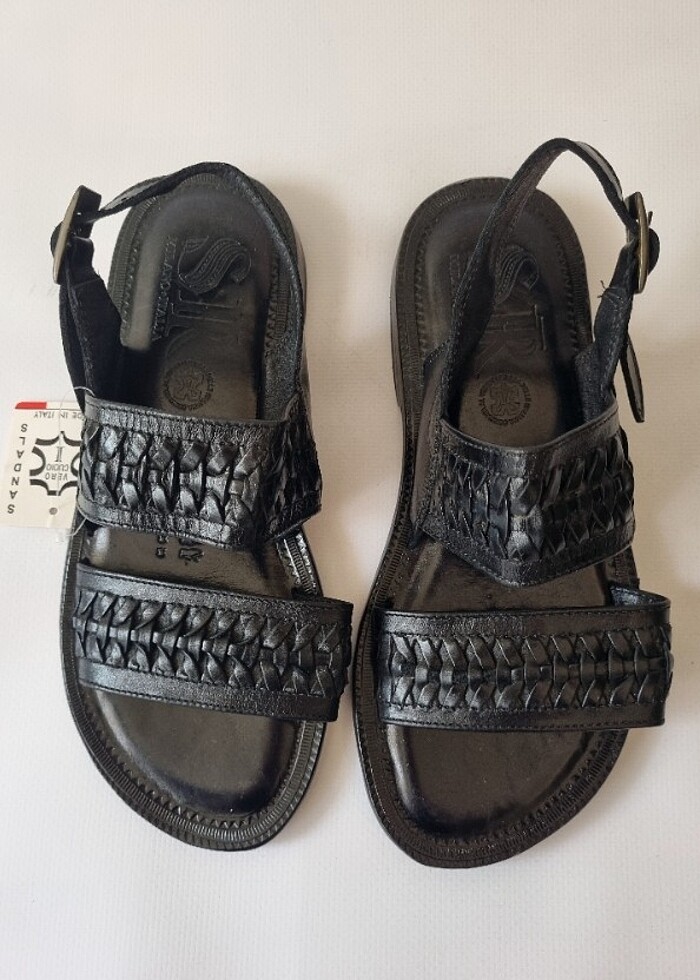 El yapimi gerçek deri Sandalet - Görsel 4