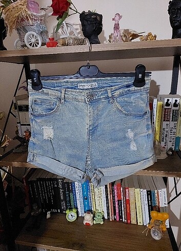 Bershka Mavi renk kot şort