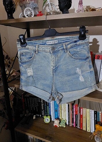 Bershka Mavi renk kot şort