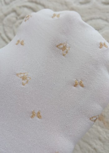 Beyaz Pamuklu Çocuk Külotlu Çorap - Görsel 5