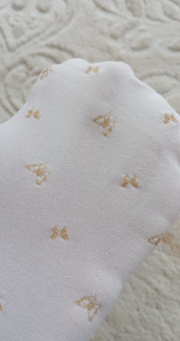 Beyaz Pamuklu Çocuk Külotlu Çorap - Görsel 5