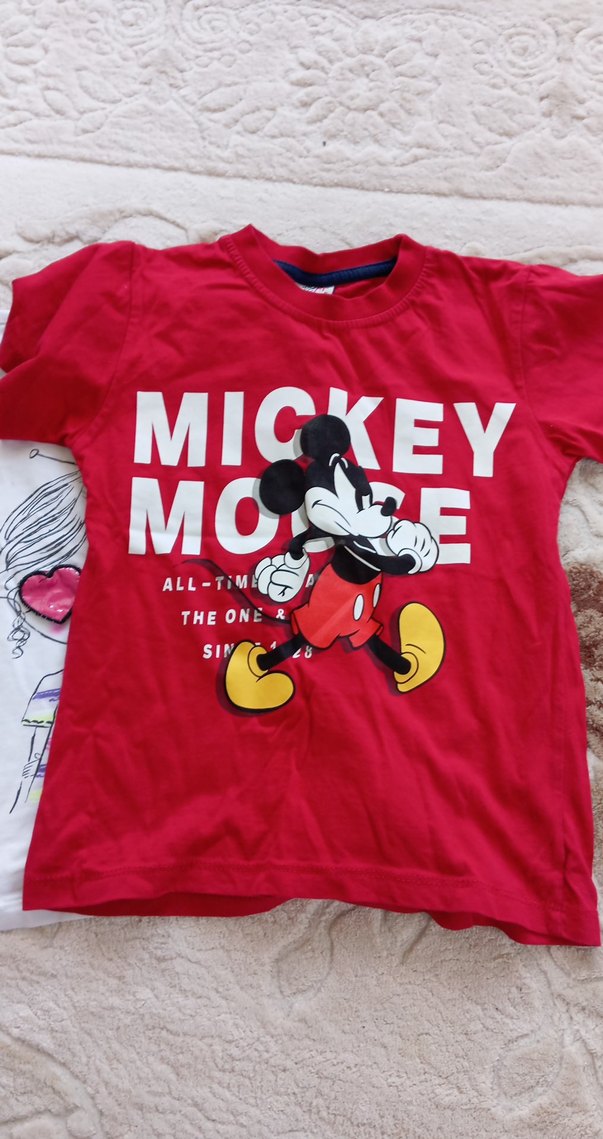 Kız Çocuk Beyaz Dantel Kollu Tişört - Görsel 2