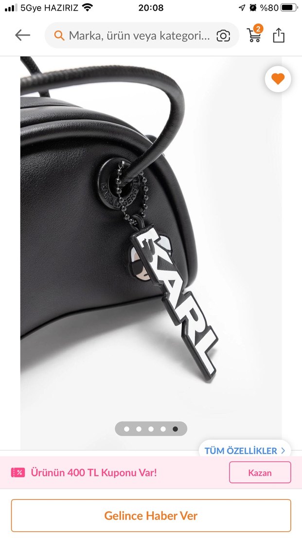 Orjinal karl lagerfeld çanta - Görsel 3