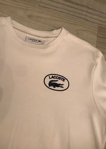 Lacoste Beyaz Kısa Kollu Tişört - Görsel 3