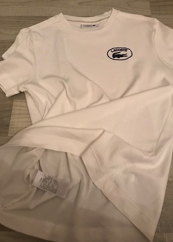 Lacoste Beyaz Kısa Kollu Tişört - Görsel 4