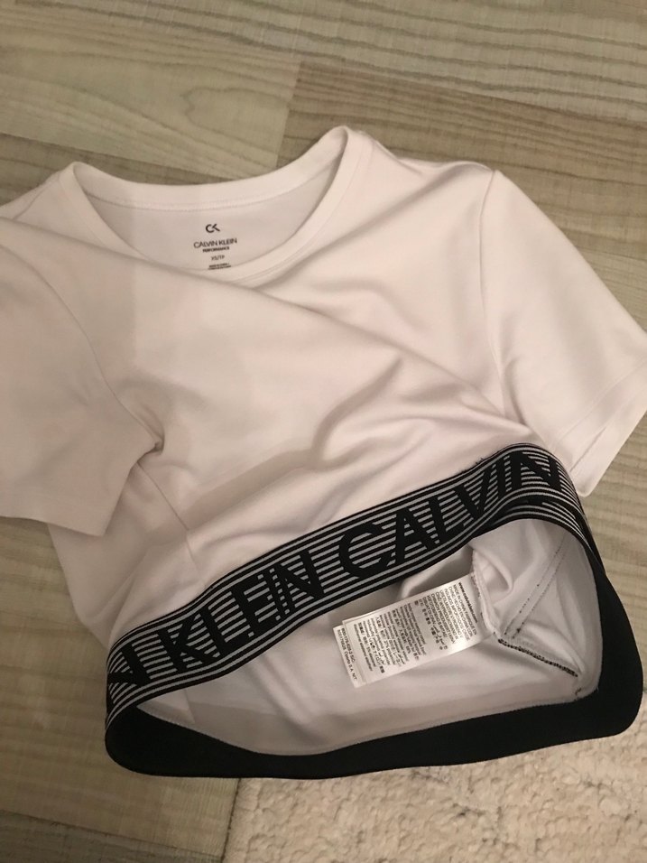 Kadın Beyaz Kısa Kollu Basic Tişört - Görsel 3