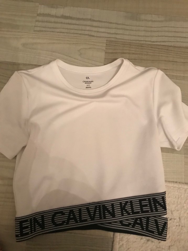 Kadın Beyaz Kısa Kollu Basic Tişört - Görsel 2