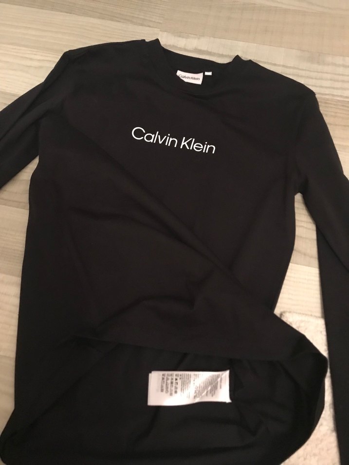 Calvin Klein Siyah Uzun Kollu  Tişörtü - Görsel 3