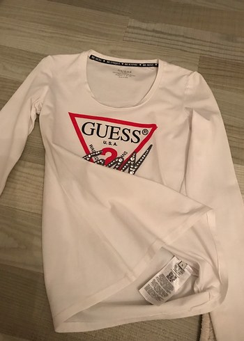Guess Beyaz Baskılı Kadın Tişört - Görsel 2