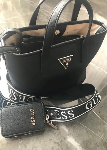 Beden Guess Siyah Deri Kadın El Çantası