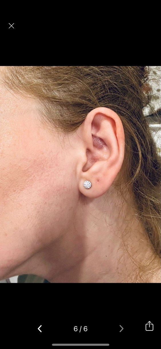 Pırlanta Mini Tektaş Küpe - Görsel 3