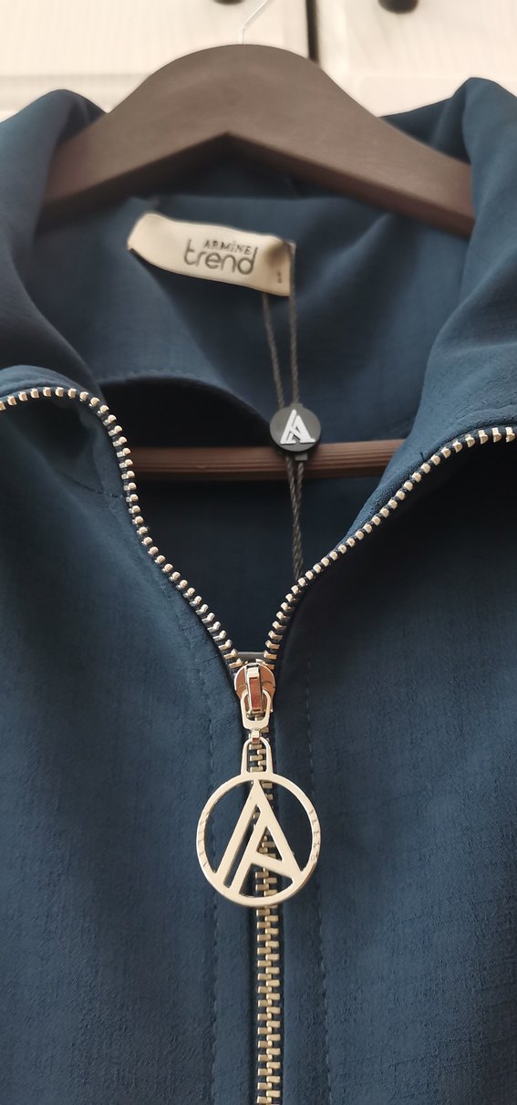 Armine Taşlı Fermuarlı Bayan Kap - Görsel 5