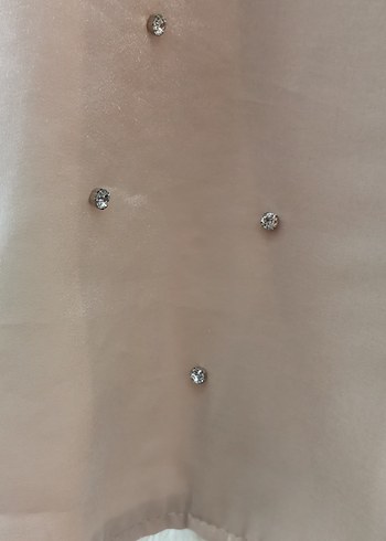 Bej Saten Abiye Bayan Ceket - Görsel 5