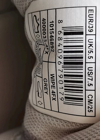 İnci Gri Zincir Detaylı Kadın Dolgu Topuk Spor Ayakkabı - Görsel 8