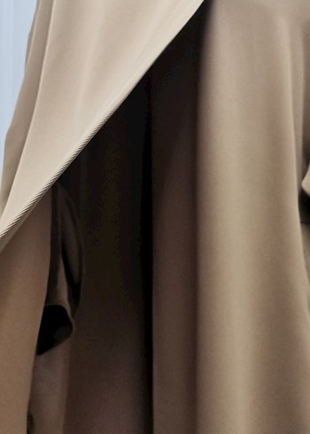 Armine camel Midi Düğmeli Kadın Kap - Görsel 8