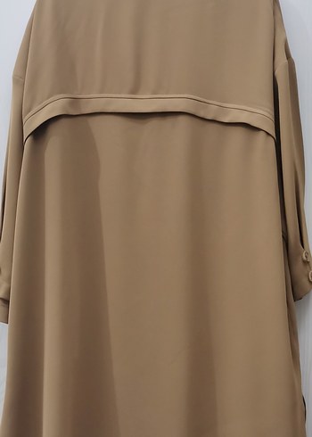 Armine camel Midi Düğmeli Kadın Kap - Görsel 2