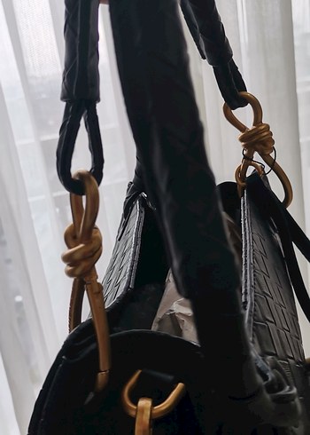 Siyah  Fermuarlı Kadın Çanta - Görsel 3