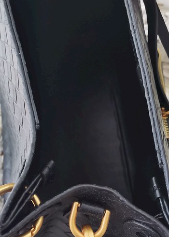 Siyah  Fermuarlı Kadın Çanta - Görsel 4