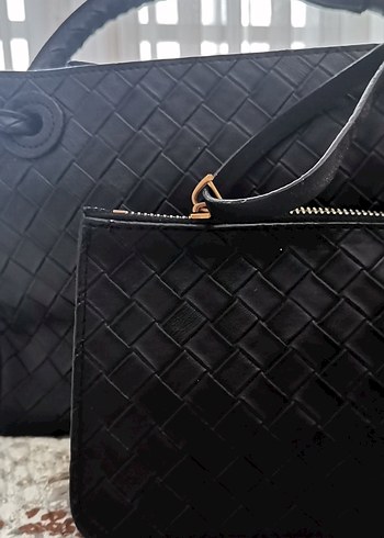 Siyah  Fermuarlı Kadın Çanta - Görsel 2