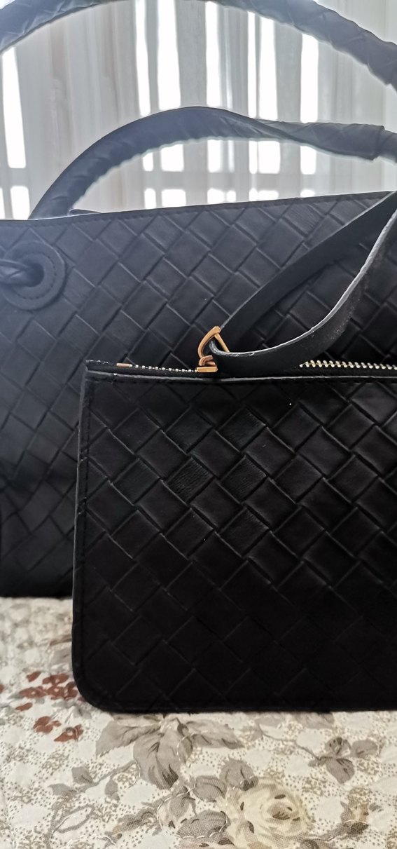 Siyah  Fermuarlı Kadın Çanta - Görsel 2