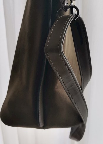 Haki renk Süet Deri Kadın Çanta - Görsel 2