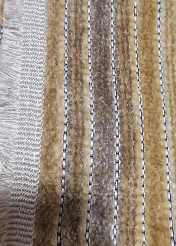 Bej ve Gri Çizgili Modern Halı - Görsel 5