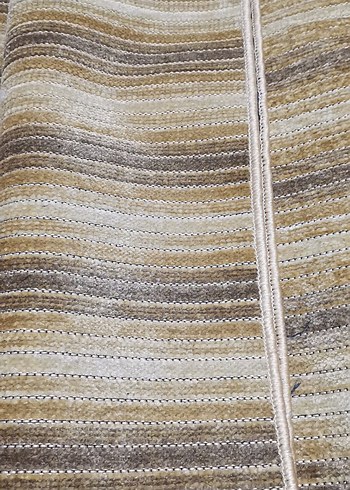 Bej ve Gri Çizgili Modern Halı - Görsel 4