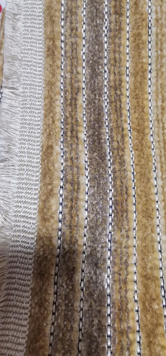 Bej ve Gri Çizgili Modern Halı - Görsel 5