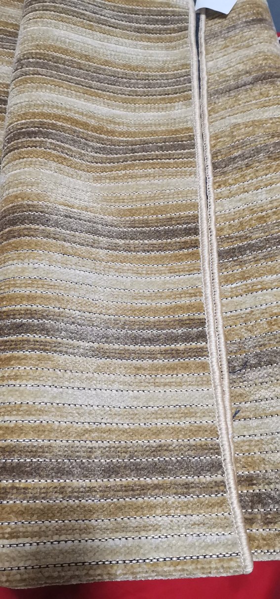 Bej ve Gri Çizgili Modern Halı - Görsel 4