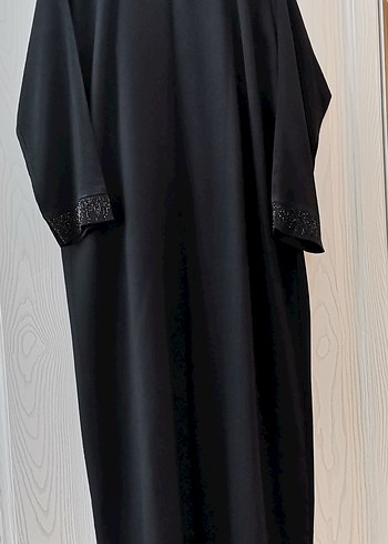 Siyah ikili abaya takım - Görsel 6