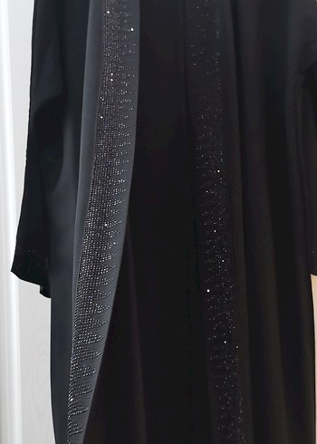 Siyah ikili abaya takım - Görsel 4