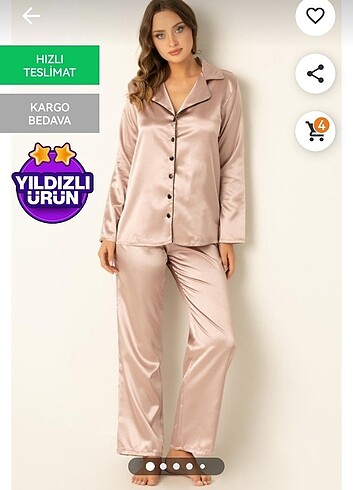 Doremi DoReMi Bayan Saten Pijama Takımı