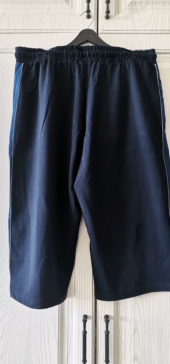 Lacivert Erkek Bol Kesim uzun şort - Görsel 2