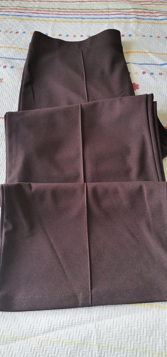 Kadın Kahverengi Bol Paçalı Pantolon - Görsel 5