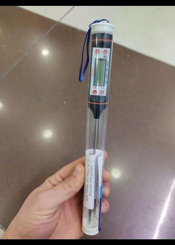Dijital Gıda Termometresi Gri Renk mum ısı ölçer