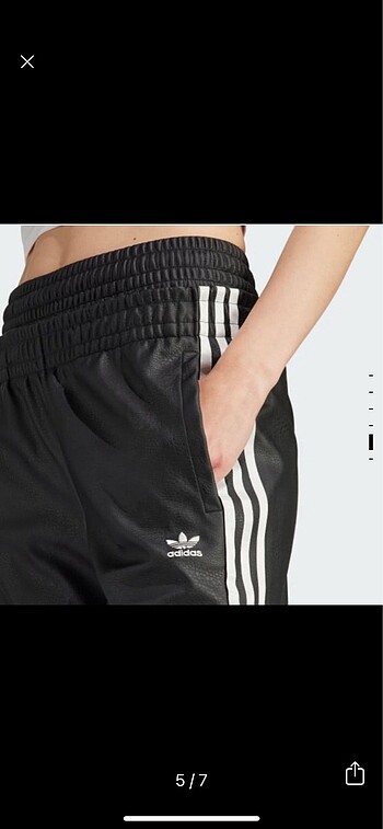 xs Beden Adidas deri görünümlü eşofman altı