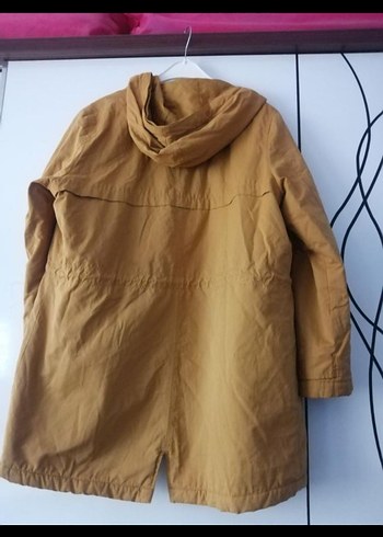 Bej Düğmeli Midi Kadın Ceket - Görsel 6