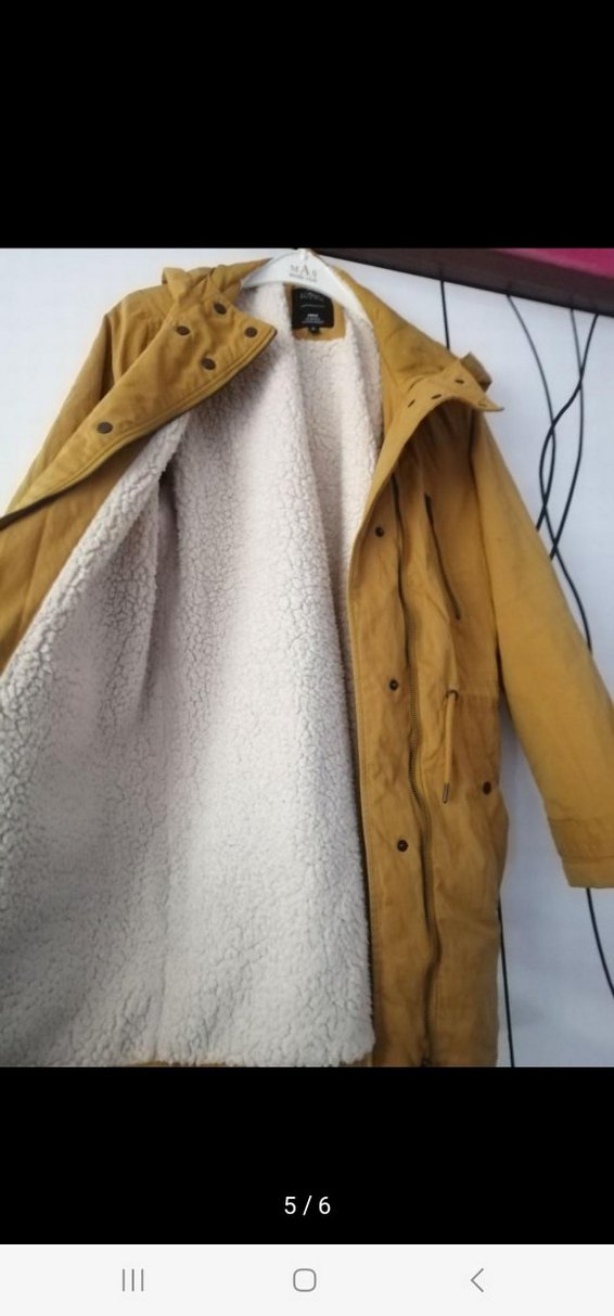 Bej Düğmeli Midi Kadın Ceket - Görsel 5