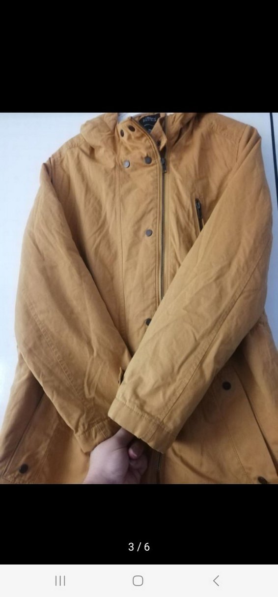 Bej Düğmeli Midi Kadın Ceket - Görsel 3