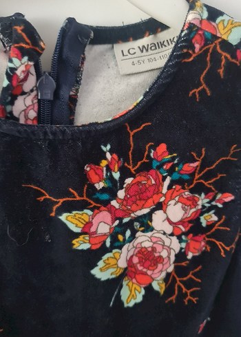 Çiçek Desenli Kolsuz Kız Çocuk Elbise 4.5 yaş - Görsel 5