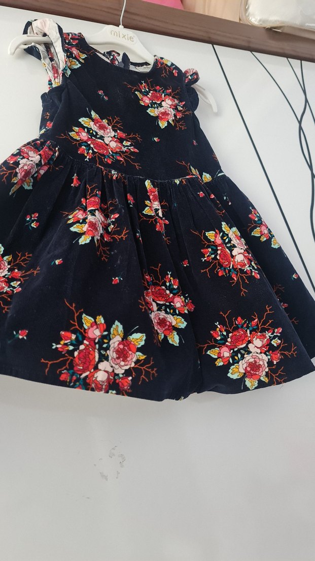Çiçek Desenli Kolsuz Kız Çocuk Elbise 4.5 yaş - Görsel 4