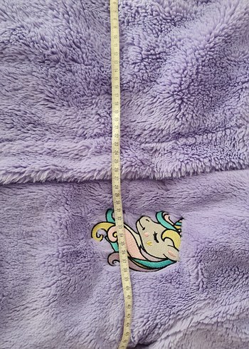 Lila Nakışlı Kürklü Kız Kabanı - Görsel 6