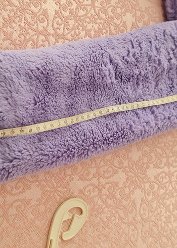 Lila Nakışlı Kürklü Kız Kabanı - Görsel 8